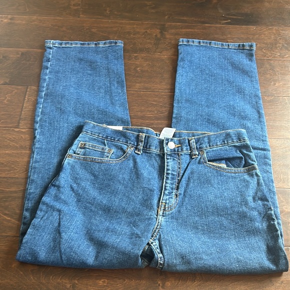 Other - Wonder Nation Girls Jeans Blue Denim Sz 14H Straight New 3525 Adjustable Waist
